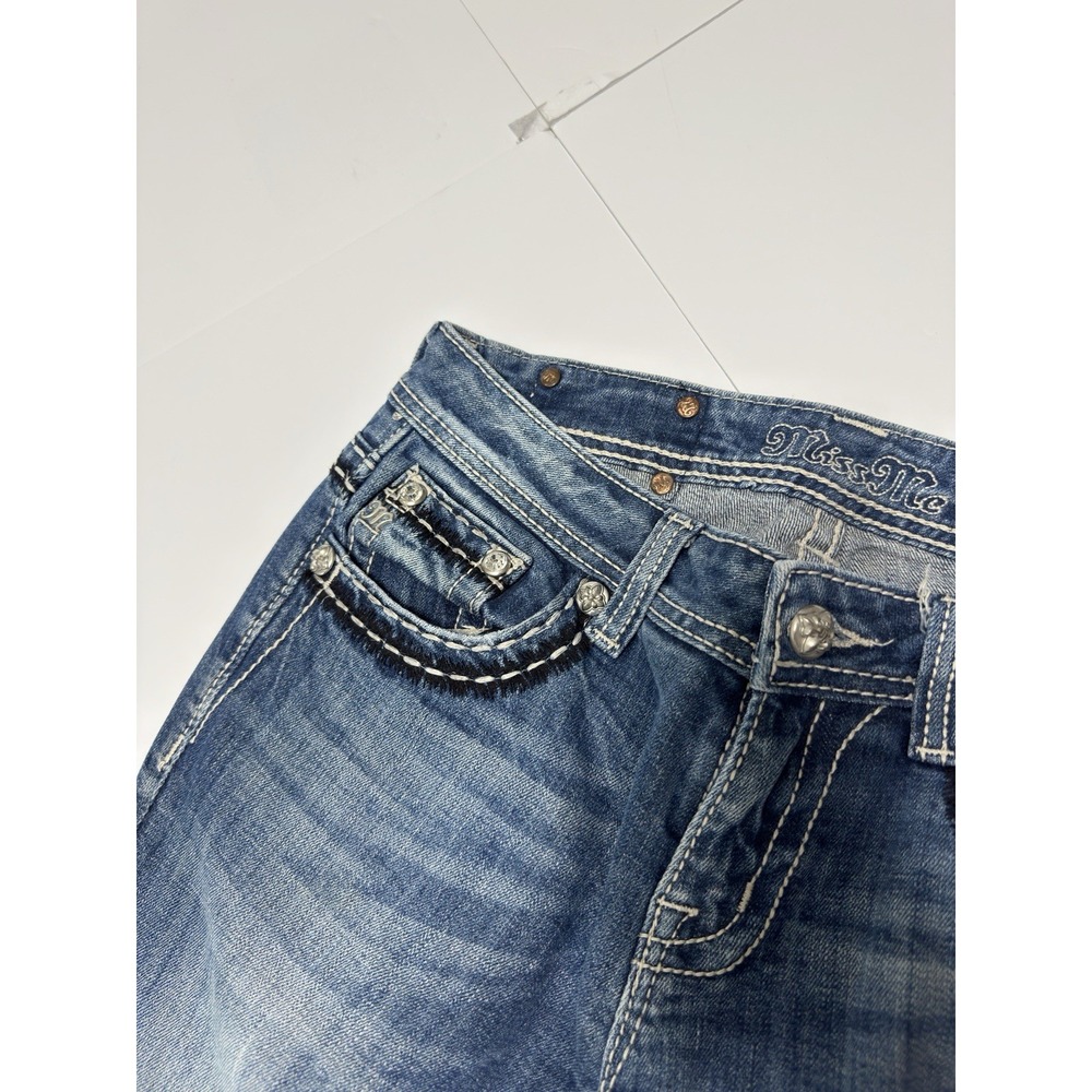 Miss Me Women's Easy Bootcut Jeans Embellished Size 30 Rhinestones Cowgirl Rodeo - Picture 6 of 12